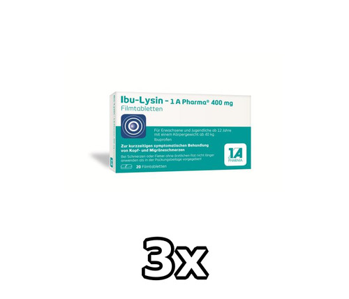 Ibu lysin pharma 400mg - 3x, 1a